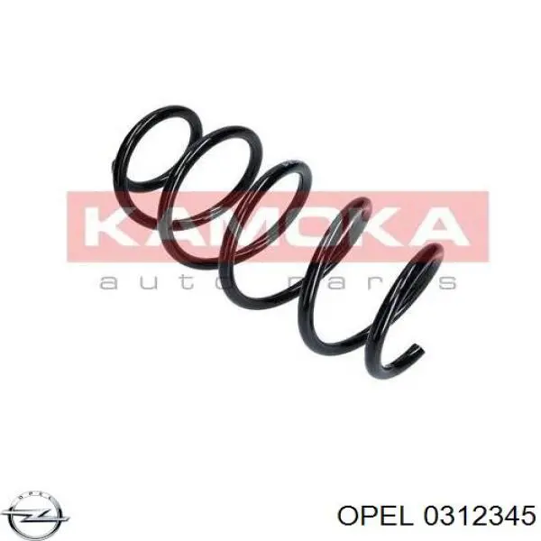 0312345 Opel muelle de suspensión eje delantero