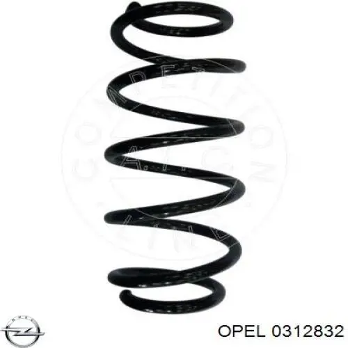 0312832 Opel muelle de suspensión eje delantero