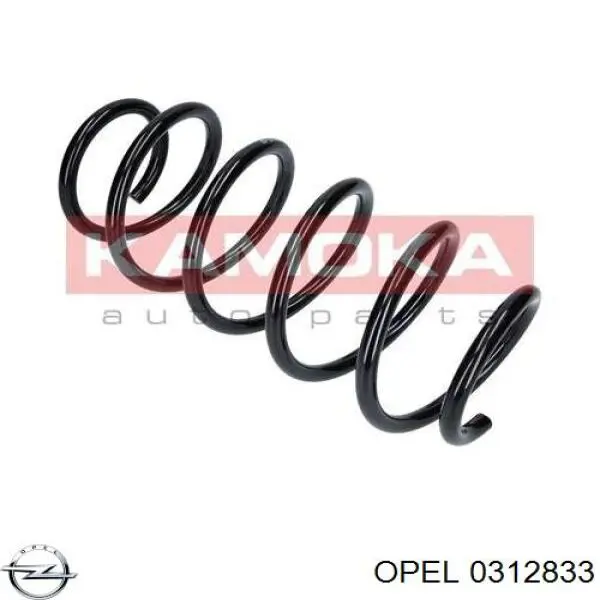 0312833 Opel muelle de suspensión eje delantero