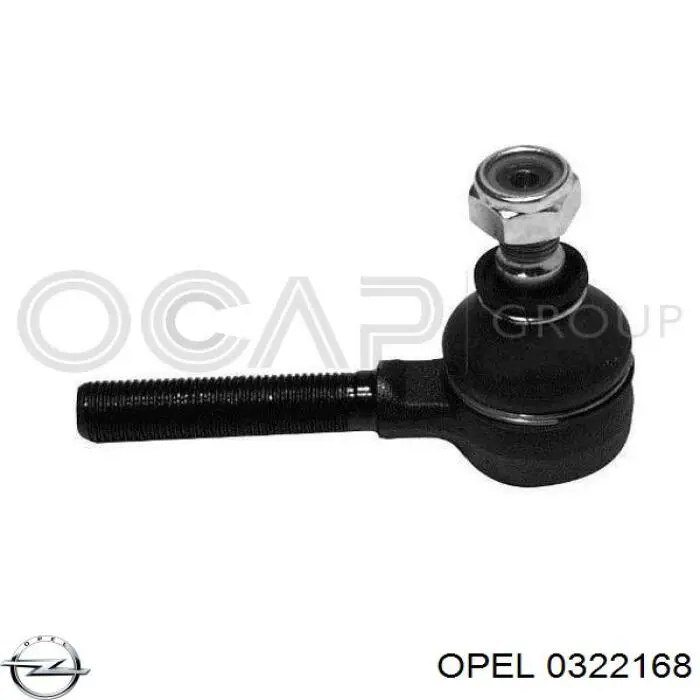 0322168 Opel barra de acoplamiento completa derecha