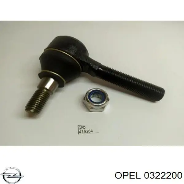 0322200 Opel rótula barra de acoplamiento exterior