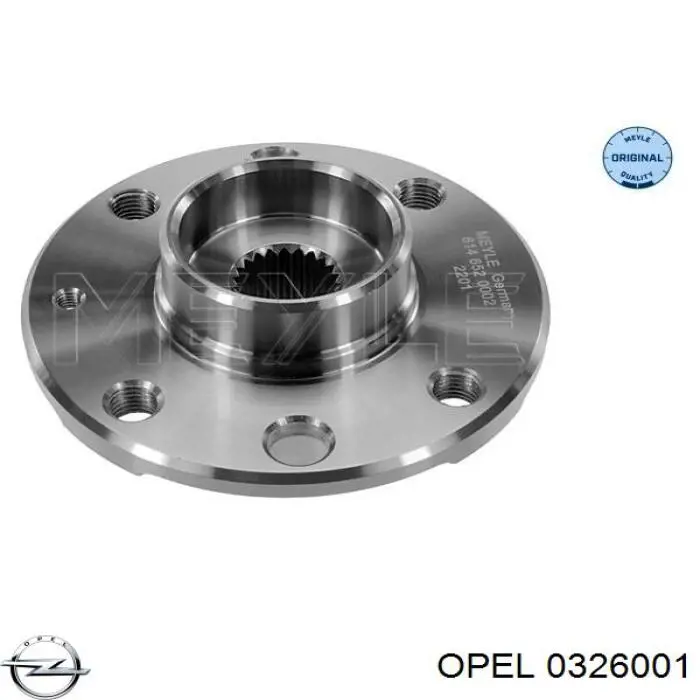 0326001 Opel cubo de rueda delantero