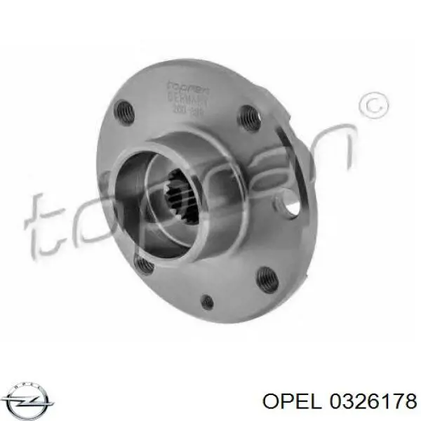 .0326178 Opel cubo de rueda delantero