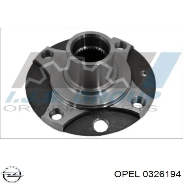 0326194 Opel cubo de rueda delantero