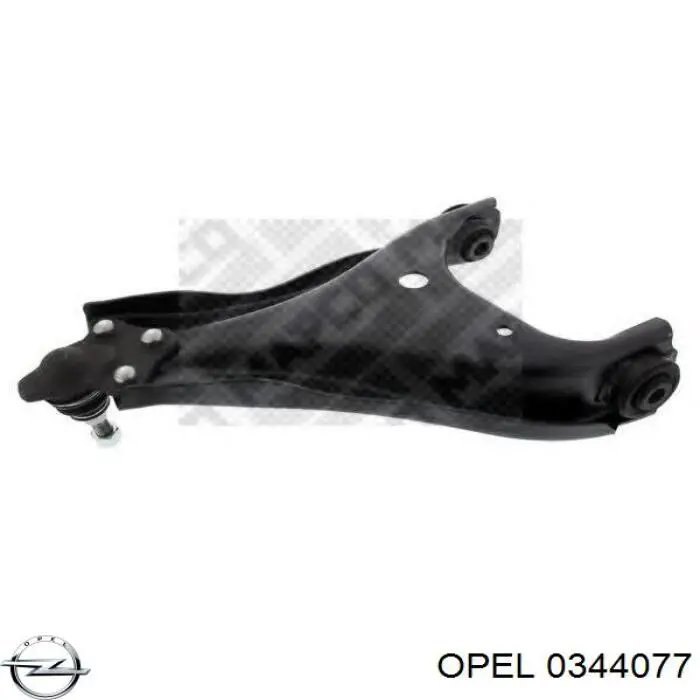 0344077 Opel amortiguador delantero izquierdo