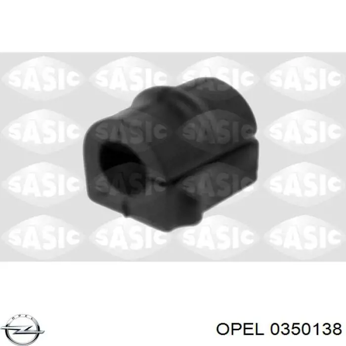 Buje de barra estabilizadora delantera 0350138 Opel