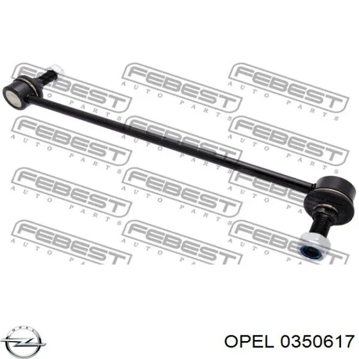 0350617 Opel soporte de barra estabilizadora delantera