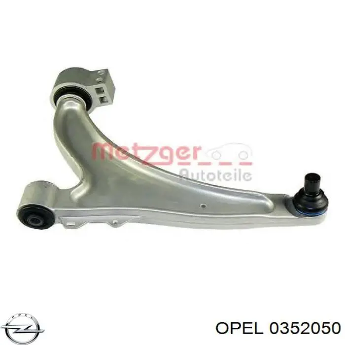 0352050 Opel barra oscilante, suspensión de ruedas delantera, inferior izquierda