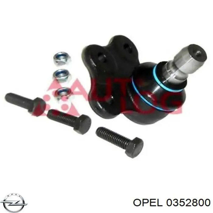 0352800 Opel rótula de suspensión inferior