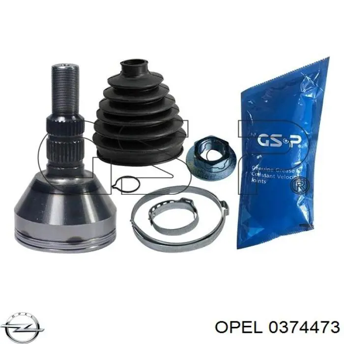 24451255 Opel árbol de transmisión delantero izquierdo