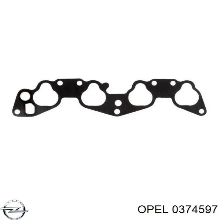 0374597 Opel árbol de transmisión delantero izquierdo