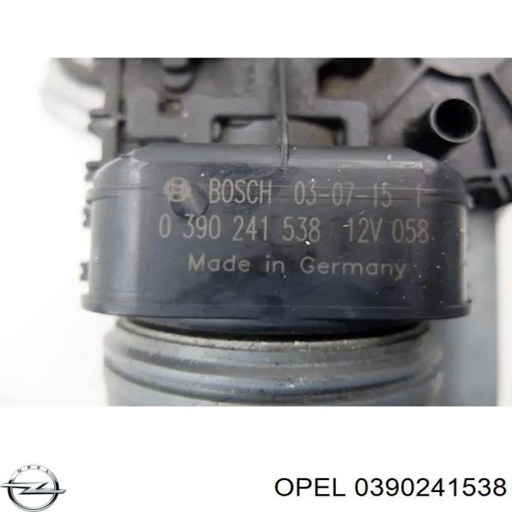 0390241538 Opel motor del limpiaparabrisas del parabrisas