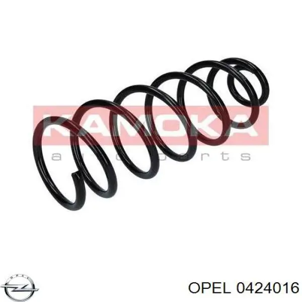 0424016 Opel muelle de suspensión eje trasero