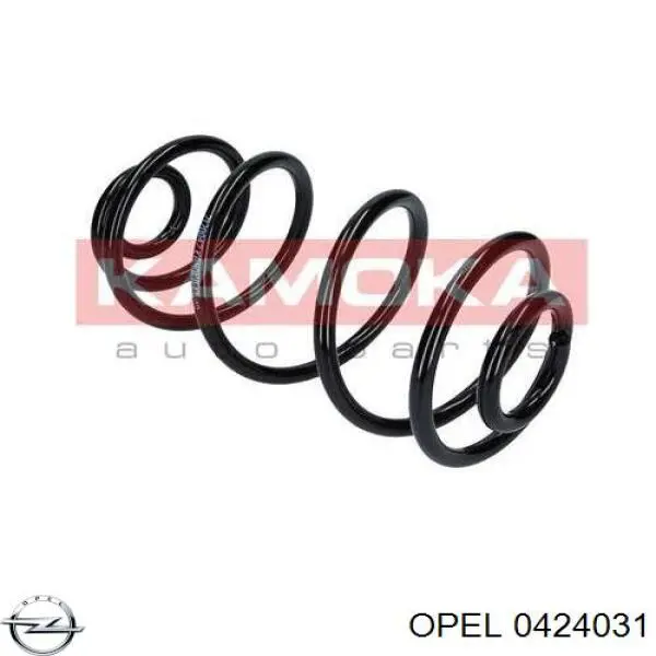 0424031 Opel muelle de suspensión eje trasero