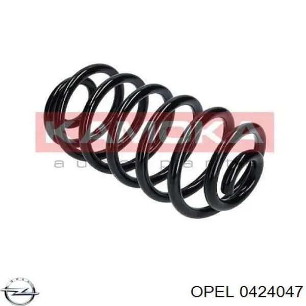 0424047 Opel muelle de suspensión eje trasero