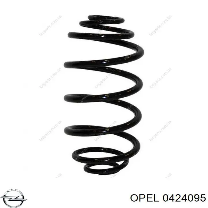 0424095 Opel muelle de suspensión eje trasero