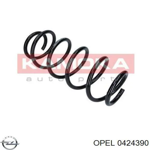 0424390 Opel muelle de suspensión eje trasero