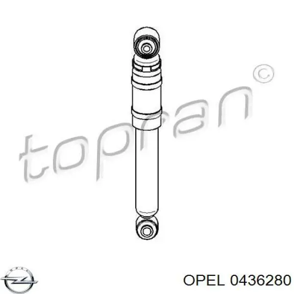 Amortiguador trasero Opel Astra 51, 52, F35, M35