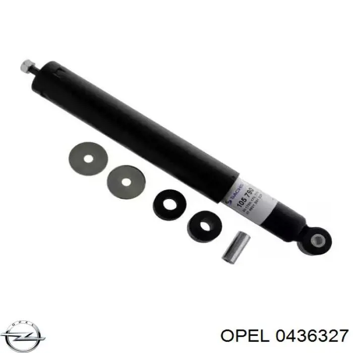 0436327 Opel amortiguador trasero