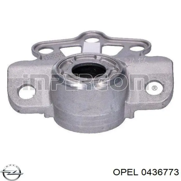 0436773 Opel soporte amortiguador trasero izquierdo