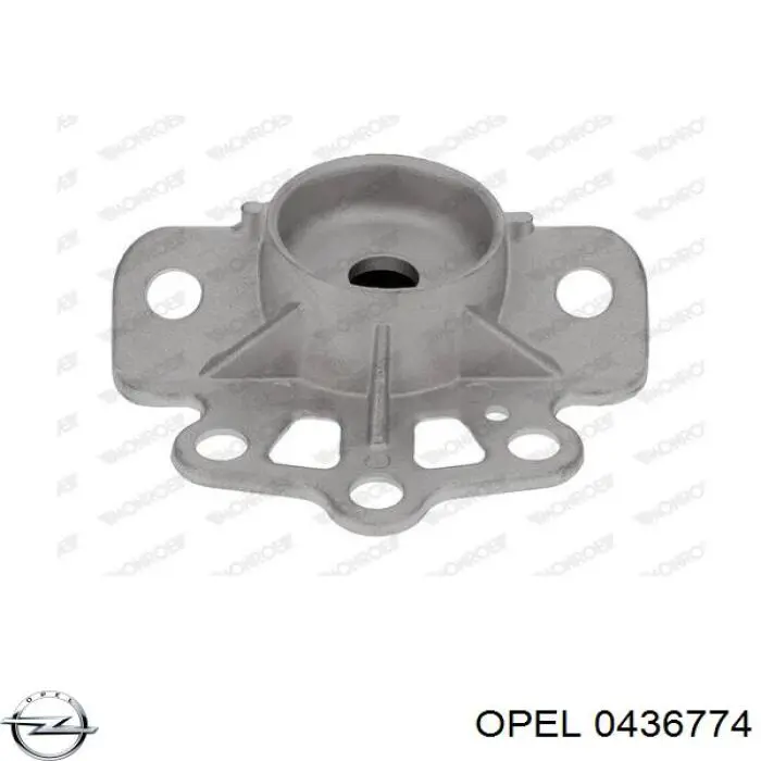 0436774 Opel soporte amortiguador trasero derecho