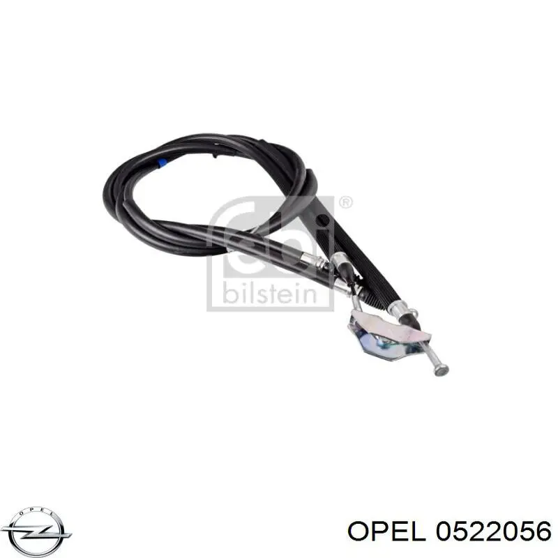 0522056 Opel cable de freno de mano trasero derecho/izquierdo