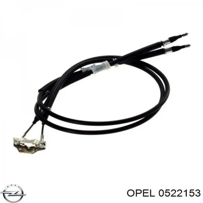 0522153 Opel cable de freno de mano intermedio