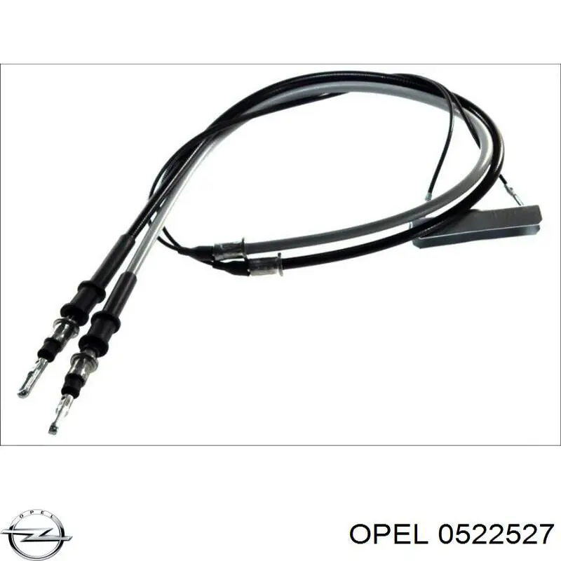 0522527 Opel cable de freno de mano trasero derecho/izquierdo