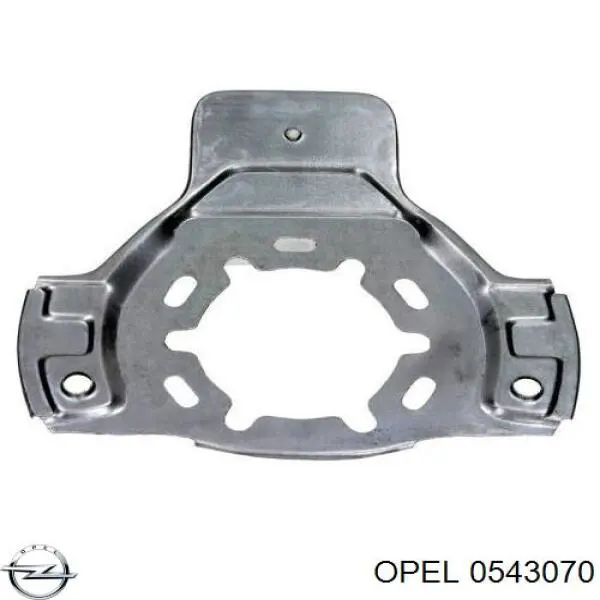 0543070 Opel chapa protectora, disco de freno delantero