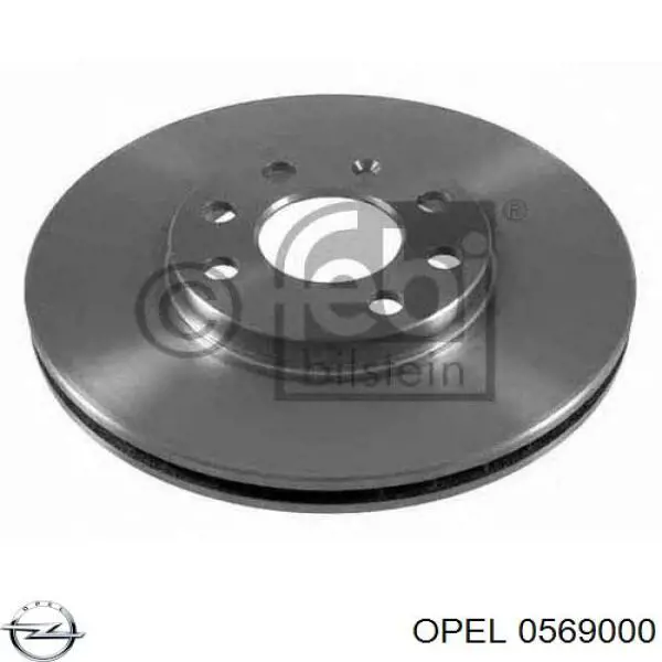 0569000 Opel disco de freno delantero