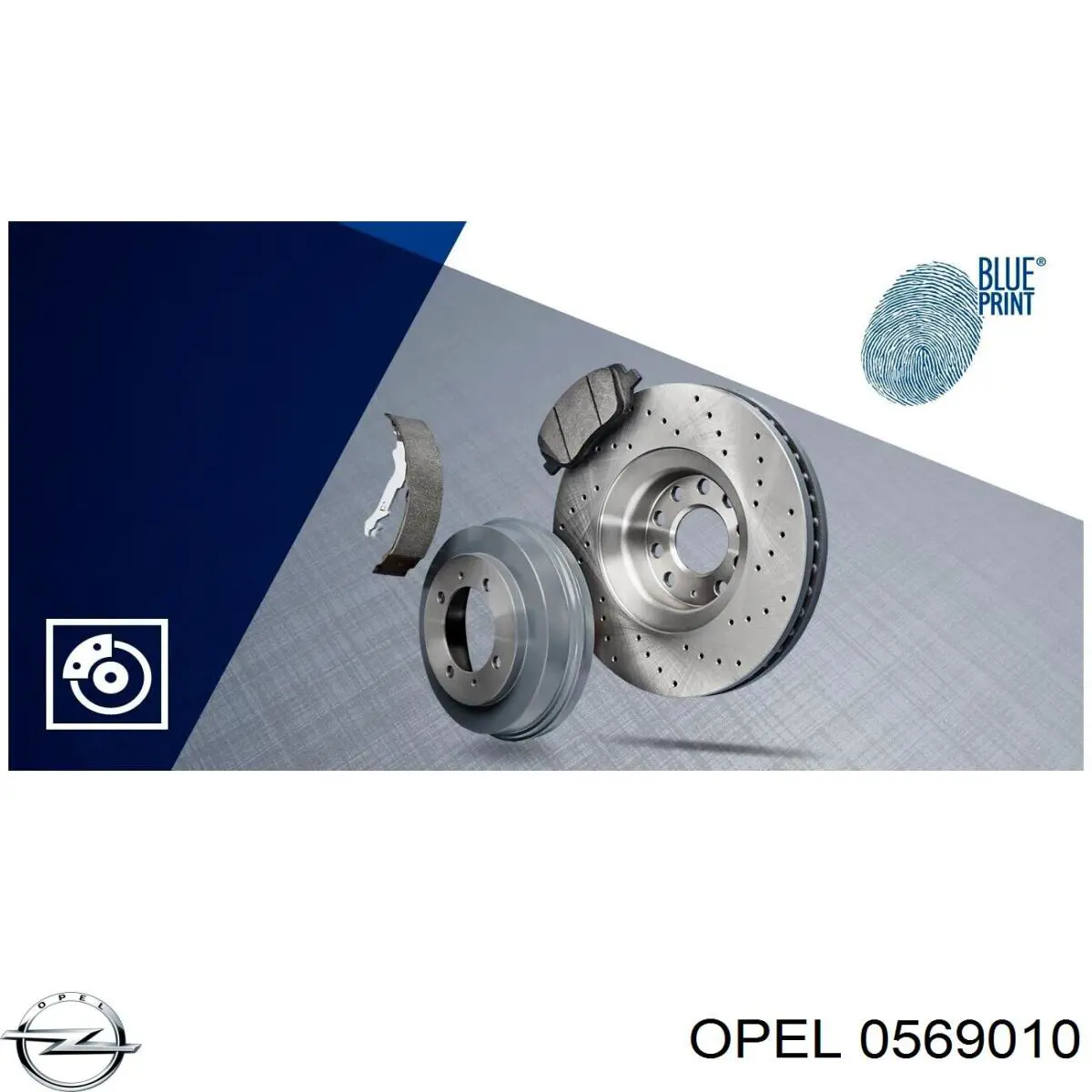0569010 Opel disco de freno delantero