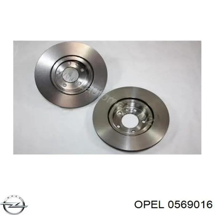 0569016 Opel disco de freno delantero