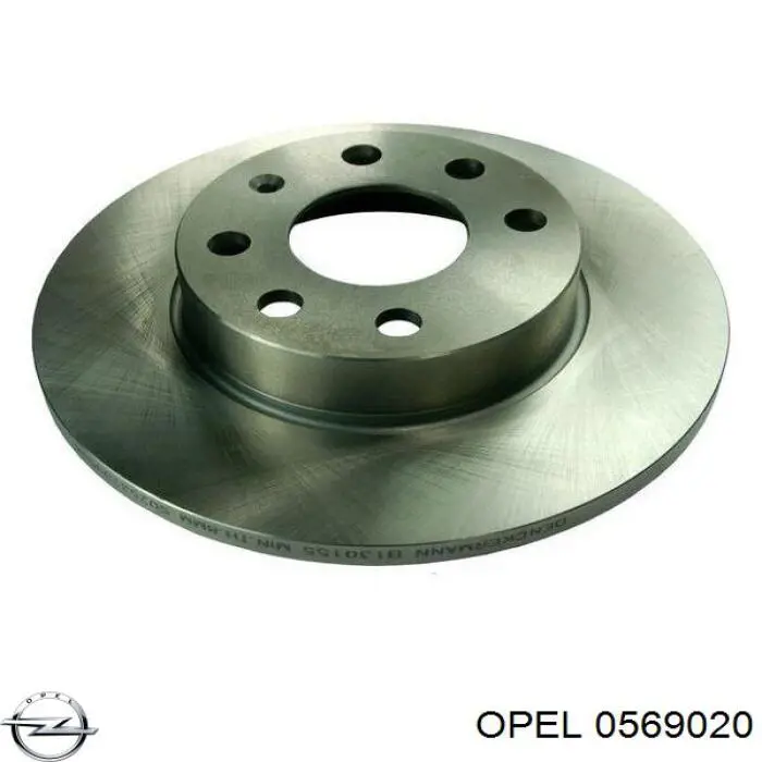 0569020 Opel freno de disco delantero