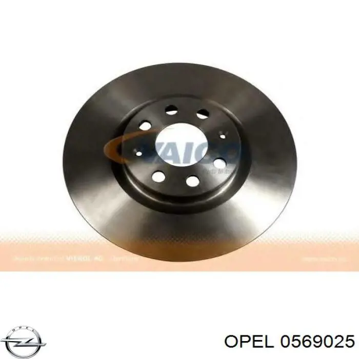 0569025 Opel disco de freno trasero