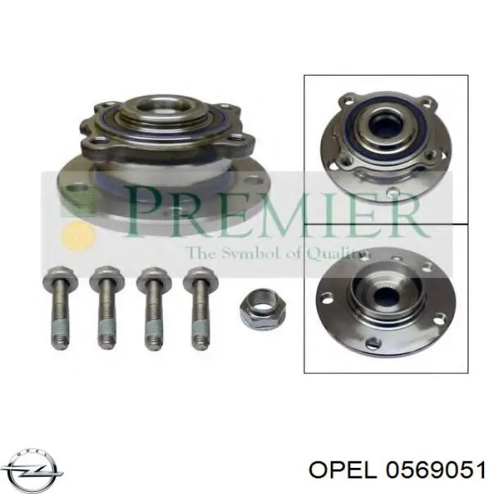 0569051 Opel disco de freno delantero