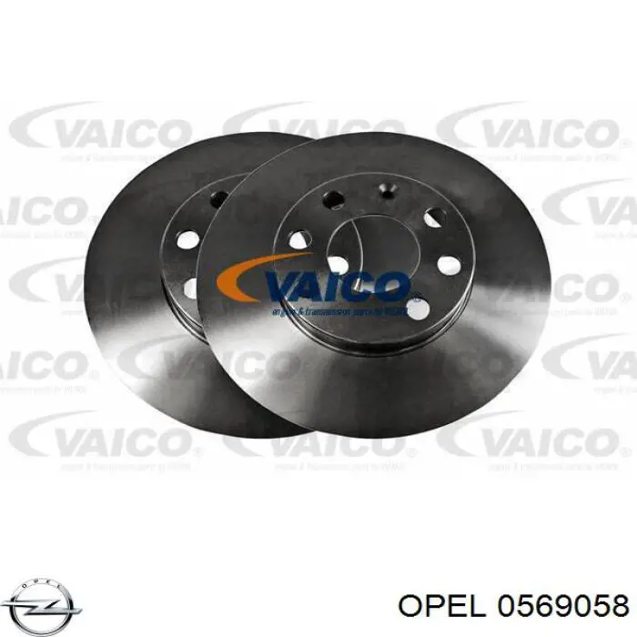 0569058 Opel freno de disco delantero