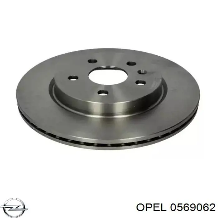0569062 Opel disco de freno trasero