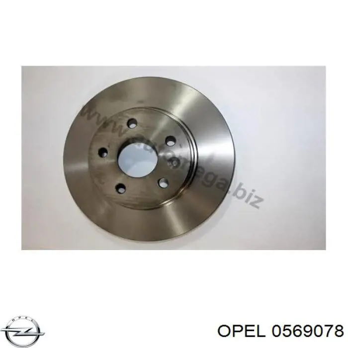 0569078 Opel disco de freno delantero