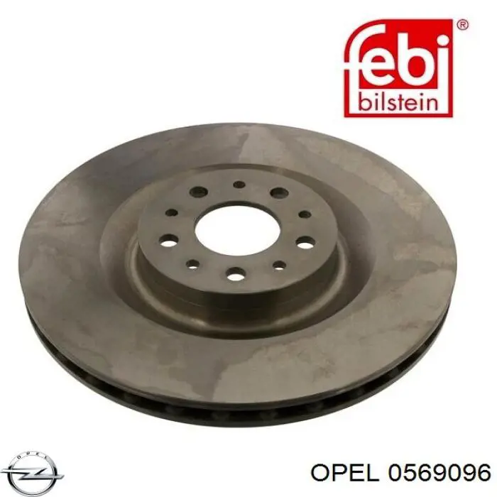 0569096 Opel disco de freno delantero