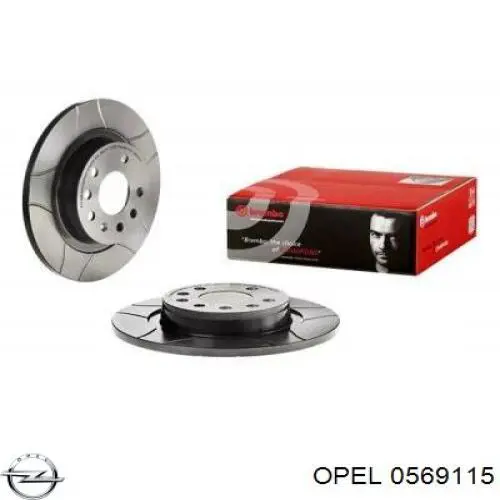 0569115 Opel disco de freno trasero