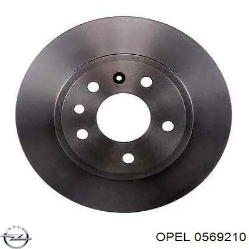 0569210 Opel disco de freno trasero
