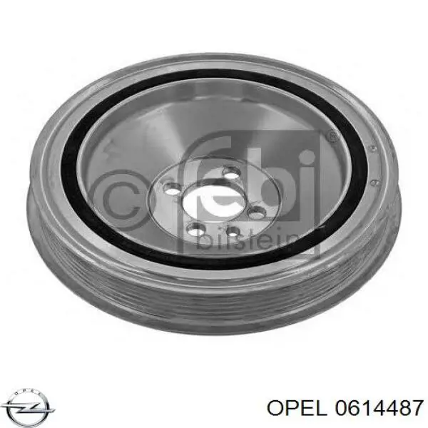 0614487 Opel polea de cigüeñal