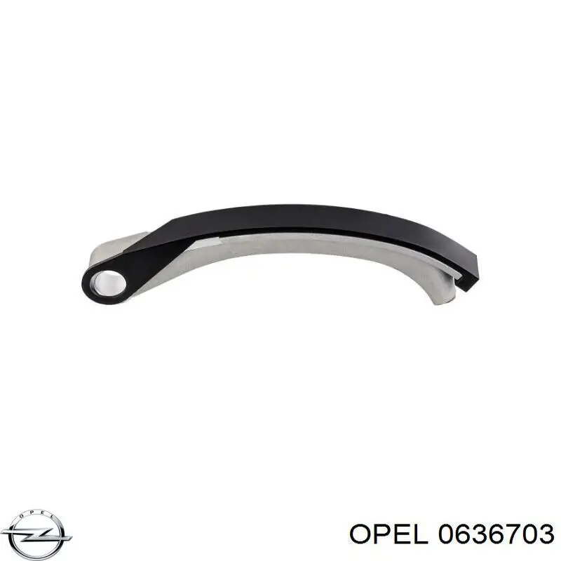 0636703 Opel carril de deslizamiento, cadena de distribución interior derecho