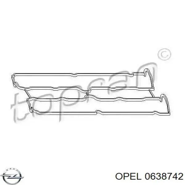 0638742 Opel junta de la tapa de válvulas del motor