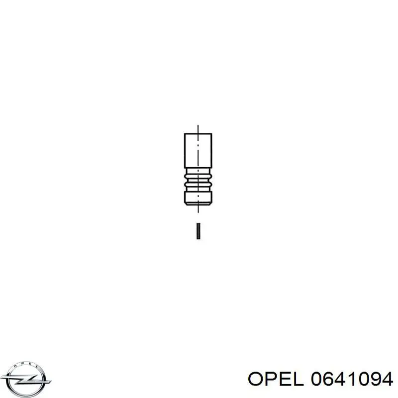 0641094 Opel válvula de admisión