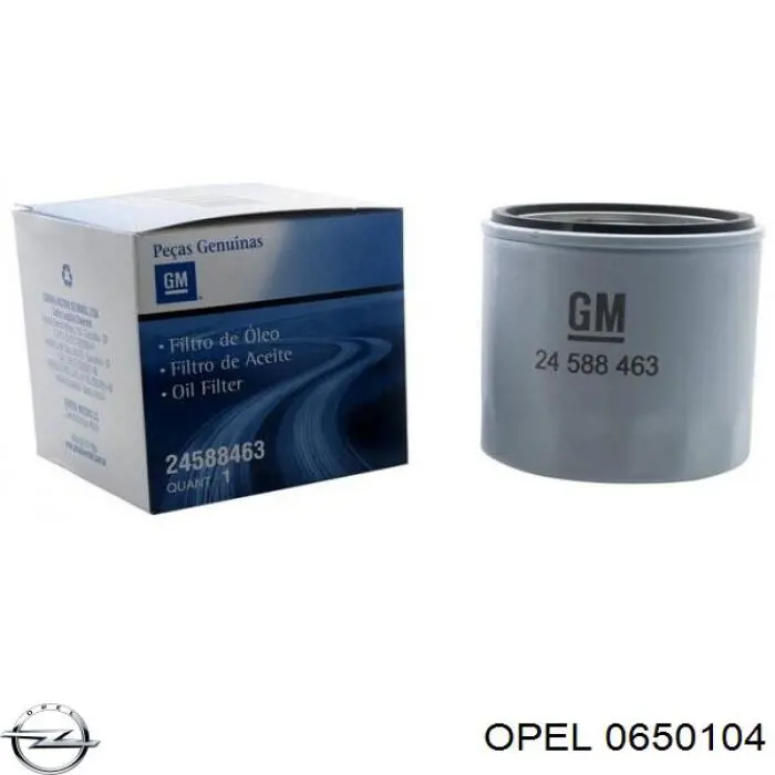 Filtro de aceite Opel 0650104 precio, desde 2,12 EUR
