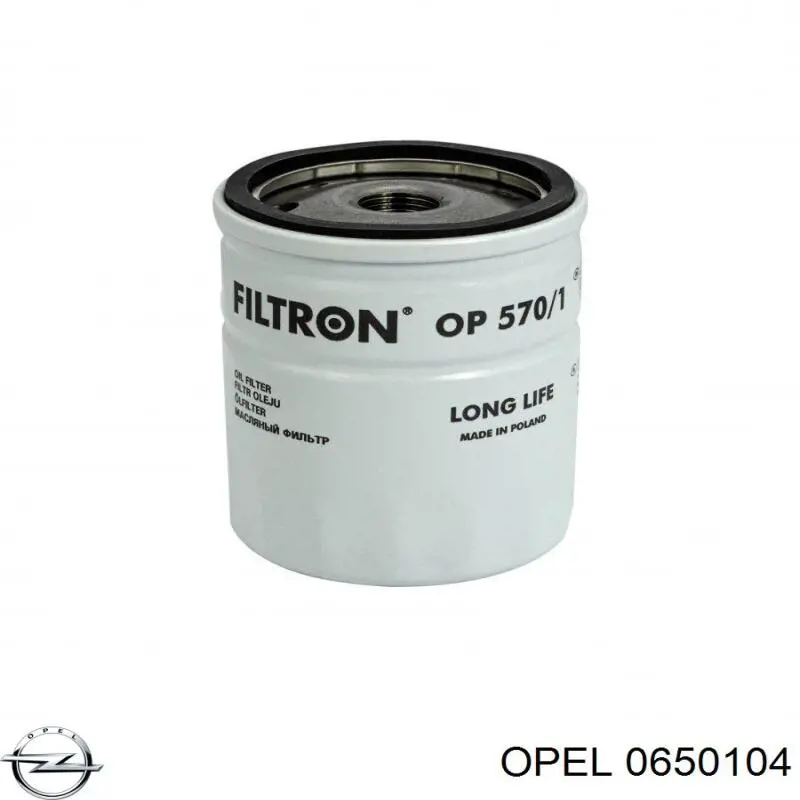 0650104 Opel Filtro aceite