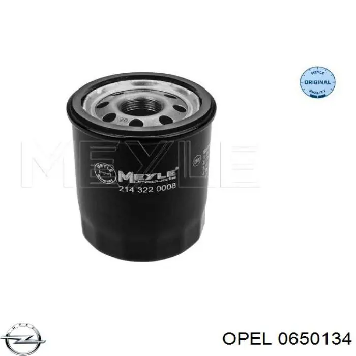 0650134 Opel filtro de aceite