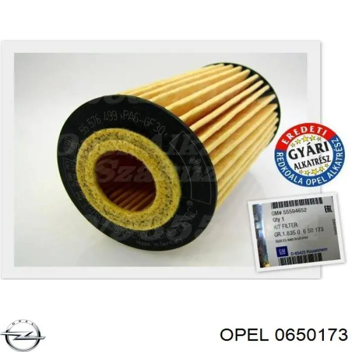 0650173 Opel filtro de aceite