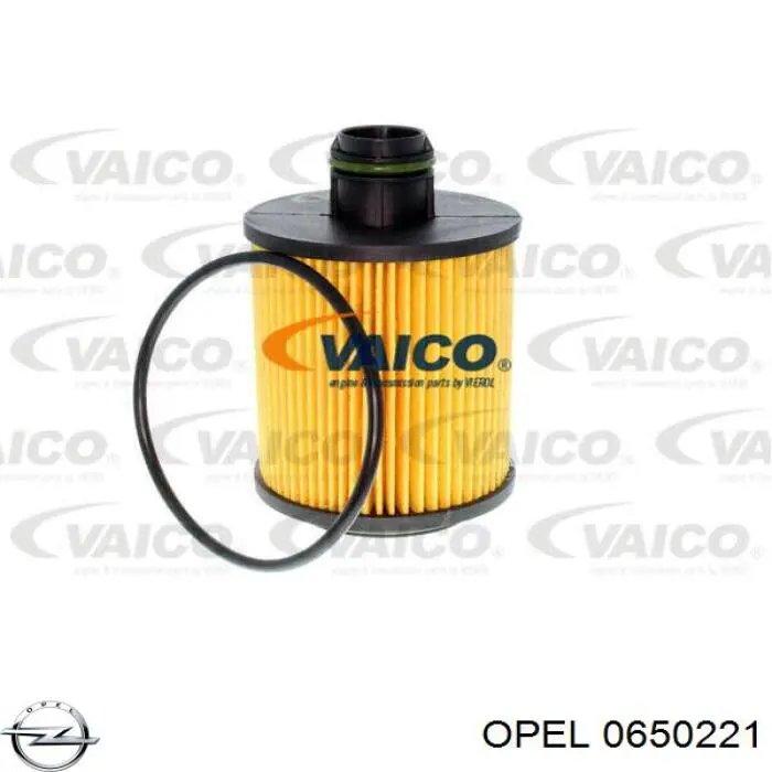 0650221 Opel filtro de aceite